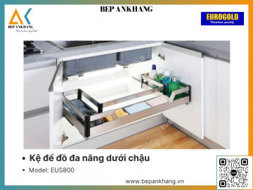 Kệ để đồ đa năng dưới chậu Eurogold EUS800 - 800mm - Inox